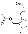 1-methyl-2,3-bis(acetoxymethyl)pyrrole Struktur