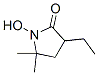 2-Pyrrolidinone, 3-ethyl-1-hydroxy-5,5-dimethyl- (9CI) Struktur