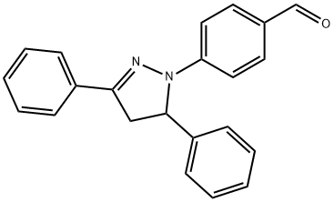 4-(3,5-Diphenyl-4,5-dihydro-1H-pyrazol-1-yl)benzaldehyde Struktur