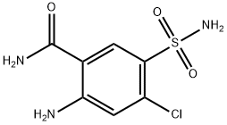 2-amino-4-chloro-5-sulphamoylbenzamide Struktur