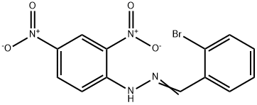 2-Bromobenzaldehyde 2,4-dinitrophenyl hydrazone Struktur