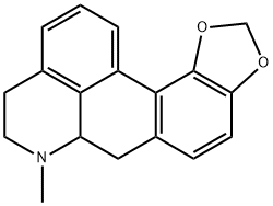 6a,7,8,9-Tetrahydro-7-methyl-6H-benzo[de]-1,3-benzodioxolo[4,5-g]quinoline Struktur