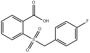 2-[(4-fluorobenzyl)sulfonyl]benzoic acid Struktur