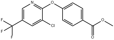 METHYL 4-([3-CHLORO-5-(TRIFLUOROMETHYL)-2-PYRIDINYL]OXY)BENZENECARBOXYLATE Struktur