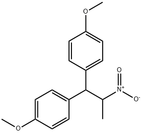 1-methoxy-4-[1-(4-methoxyphenyl)-2-nitro-propyl]benzene Struktur