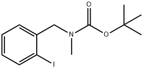 (2-IODO-BENZYL)-METHYL-CARBAMIC ACID TERT-BUTYL ESTER Struktur