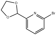 2-bromo-6-(1,3-dioxolan-2-yl)pyridine Struktur