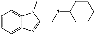 CYCLOHEXYL-(1-METHYL-1H-BENZOIMIDAZOL-2-YLMETHYL)-AMINE Struktur