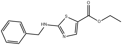 ETHYL 2-(BENZYLAMINO)-1,3-THIAZOLE-5-CARBOXYLATE Struktur