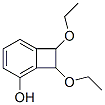 Bicyclo[4.2.0]octa-1,3,5-trien-2-ol, 7,8-diethoxy- (9CI) Struktur