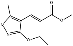 2-Propenoicacid,3-(3-ethoxy-5-methyl-4-isoxazolyl)-,methylester,(2E)-(9CI) Struktur