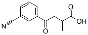 4-(3-Cyanophenyl)-2-methyl-4-oxobutyric acid Struktur