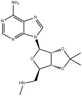 Adenosine, 5'-deoxy-5'-(MethylaMino)-2',3'-O-(1-Methylethylidene)- Struktur