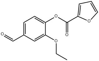 2-ETHOXY-4-FORMYLPHENYL 2-FUROATE Struktur