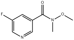 5-フルオロ-N-メトキシ-N-メチルニコチンアミド 化學(xué)構(gòu)造式