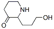 3-Piperidinone, 2-(3-hydroxypropyl)- (9CI) Struktur