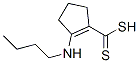 2-(Butylamino)-1-cyclopentene-1-carbodithioic acid Struktur