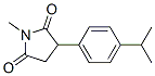 1-methyl-3-(4-(1-methylethyl)phenyl)-2,5-pyrrolidinedione Struktur