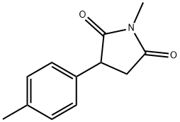 N-methyl-2-(4-methylphenyl)succinimide Struktur