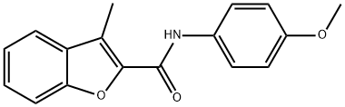 N-(p-Methoxyphenyl)-3-methyl-2-benzofurancarboxamide Struktur