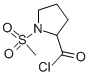 2-Pyrrolidinecarbonyl chloride, 1-(methylsulfonyl)- (9CI) Struktur