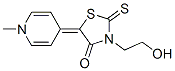 3-(2-Hydroxyethyl)-5[1-methyl-4(1H)-pyridylidene]rhodanine Struktur