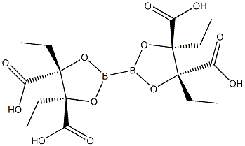 BIS(DIETHYL-L-TARTRATE GLYCOLATO)DIBORON Struktur