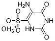 oxonium 5-amino-2,6-dioxo-1,2,3,6-tetrahydropyrimidine-4-sulfonate Struktur