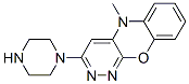 5-Methyl-3-(1-piperazinyl)-5H-pyridazino[3,4-b][1,4]benzoxazine Struktur