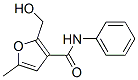 2-(Hydroxymethyl)-5-methyl-N-phenyl-3-furancarboxamide Struktur