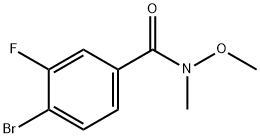 4-BROMO-3-FLUORO-N-METHOXY-N-METHYL-BENZAMIDE