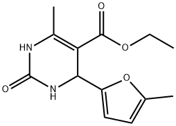 5-Pyrimidinecarboxylicacid,1,2,3,4-tetrahydro-6-methyl-4-(5-methyl-2-furanyl)-2-oxo-,ethylester(9CI) Struktur