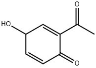 2,5-Cyclohexadien-1-one, 2-acetyl-4-hydroxy- (9CI) Struktur