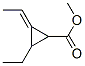 Cyclopropanecarboxylic acid, 2-ethyl-3-ethylidene-, methyl ester (9CI) Struktur