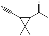 Cyclopropanecarbonitrile, 3-acetyl-2,2-dimethyl- (9CI) Struktur