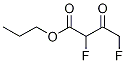 Butanoic acid, 2,4-difluoro-3-oxo-, propyl ester Struktur