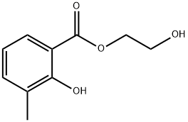 2-hydroxyethyl 3-methylsalicylate Struktur