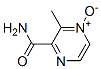 Pyrazinecarboxamide, 3-methyl-, 4-oxide (9CI) Struktur