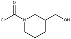 1-Piperidinecarbonyl chloride, 3-(hydroxymethyl)- (9CI) Struktur