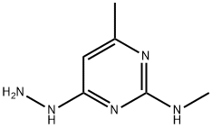 4(1H)-Pyrimidinone,6-methyl-2-(methylamino)-,hydrazone(9CI) Struktur