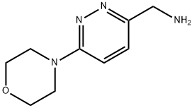 3-Pyridazinemethanamine, 6-(4-morpholinyl)- Struktur