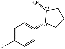 CIS-2-(4-CHLORO-PHENYL)-CYCLOPENTYLAMINE Struktur