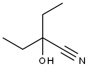 2-ethyl-2-hydroxybutyronitrile Struktur