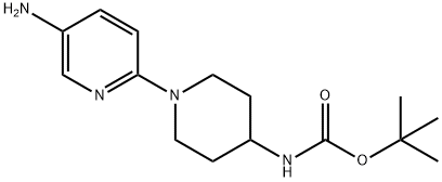 TERT-BUTYL 1-(5-AMINOPYRIDIN-2-YL)PIPERIDIN-4-YLCARBAMATE Struktur