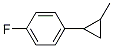 Benzene, 1-fluoro-4-(2-methylcyclopropyl)- (9CI) Struktur