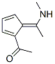 Ethanone, 1-[5-[1-(methylamino)ethylidene]-1,3-cyclopentadien-1-yl]- (9CI) Struktur