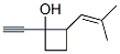 Cyclobutanol, 1-ethynyl-2-(2-methyl-1-propenyl)- (9CI) Struktur