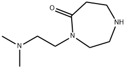 4-(2-Dimethylamino-ethyl)-[1,4]diazepan-5-one Struktur