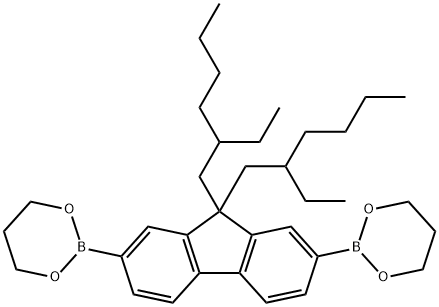 9 9-DI(2'-ETHYLHEXYL)FLUORENE-2 7-BIS(T& Struktur