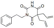 1-(2-Phenylethyl)-5,5-di(2-propenyl)barbituric acid Struktur